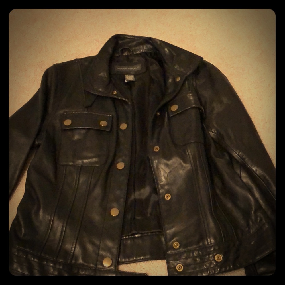 Banana republic leather jacket